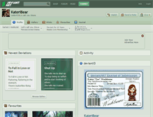 Tablet Screenshot of kateribear.deviantart.com