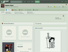 Tablet Screenshot of hatah-hater.deviantart.com