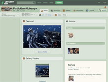 Tablet Screenshot of forbidden-alchemy.deviantart.com