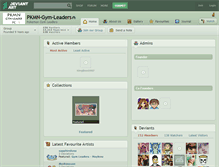 Tablet Screenshot of pkmn-gym-leaders.deviantart.com