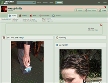 Tablet Screenshot of knerdy-knits.deviantart.com