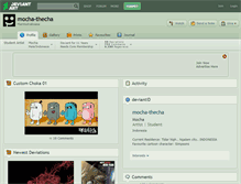 Tablet Screenshot of mocha-thecha.deviantart.com
