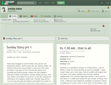 Tablet Screenshot of emilie-mhm.deviantart.com