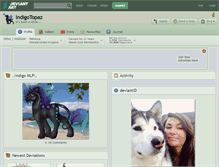 Tablet Screenshot of indigotopaz.deviantart.com