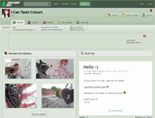 Tablet Screenshot of i-can-taste-colours.deviantart.com