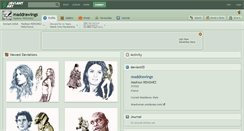 Desktop Screenshot of maddrawings.deviantart.com