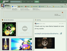 Tablet Screenshot of gafana.deviantart.com