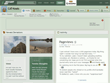 Tablet Screenshot of cat-keats.deviantart.com