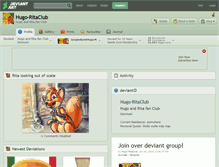 Tablet Screenshot of hugo-ritaclub.deviantart.com