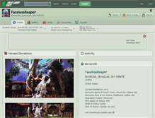 Tablet Screenshot of facelessreaper.deviantart.com