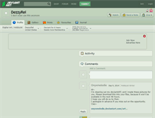Tablet Screenshot of dezzyrei.deviantart.com
