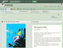 Tablet Screenshot of ninjasharpie.deviantart.com
