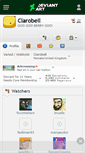 Mobile Screenshot of clarobell.deviantart.com