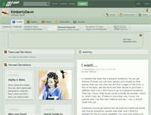 Tablet Screenshot of kimberlydawn.deviantart.com