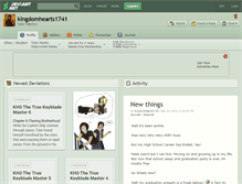 Tablet Screenshot of kingdomhearts1741.deviantart.com