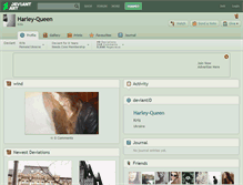Tablet Screenshot of harley-queen.deviantart.com