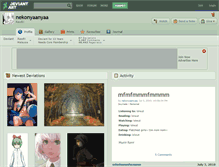 Tablet Screenshot of nekonyaanyaa.deviantart.com