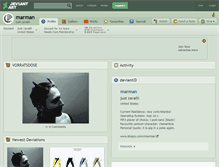 Tablet Screenshot of marman.deviantart.com