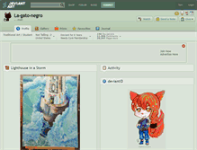 Tablet Screenshot of la-gato-negro.deviantart.com