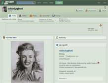 Tablet Screenshot of nobodysghost.deviantart.com