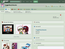 Tablet Screenshot of goggleboydaisuke.deviantart.com