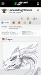 Mobile Screenshot of lonemidnighthawk.deviantart.com