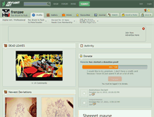 Tablet Screenshot of frenzee.deviantart.com