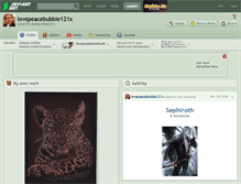 Tablet Screenshot of lovepeacebubble121x.deviantart.com