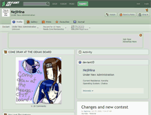 Tablet Screenshot of nejihina.deviantart.com