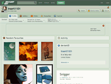 Tablet Screenshot of insert1101.deviantart.com