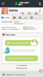 Mobile Screenshot of kalmia.deviantart.com
