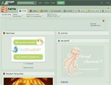 Tablet Screenshot of kalmia.deviantart.com