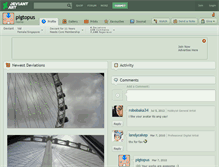 Tablet Screenshot of pigtopus.deviantart.com