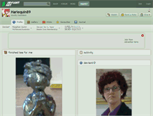 Tablet Screenshot of harlequin89.deviantart.com