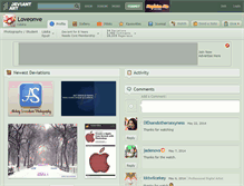 Tablet Screenshot of loveonve.deviantart.com