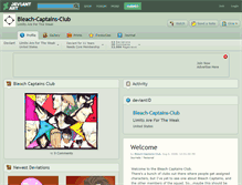 Tablet Screenshot of bleach-captains-club.deviantart.com