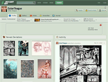 Tablet Screenshot of dylanteague.deviantart.com