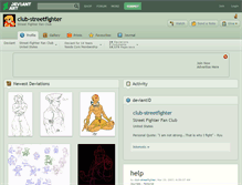Tablet Screenshot of club-streetfighter.deviantart.com