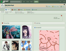 Tablet Screenshot of maryann-kun.deviantart.com