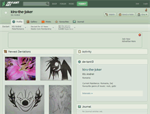 Tablet Screenshot of kiro-the-joker.deviantart.com