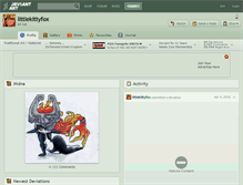 Tablet Screenshot of littlekittyfox.deviantart.com