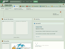 Tablet Screenshot of mana-tree.deviantart.com