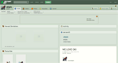 Desktop Screenshot of okiplz.deviantart.com