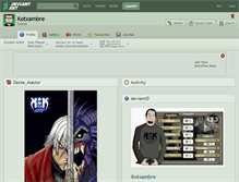 Tablet Screenshot of kotxambre.deviantart.com
