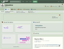 Tablet Screenshot of makaylablue.deviantart.com