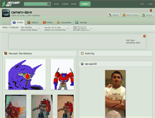 Tablet Screenshot of camaro-dave.deviantart.com