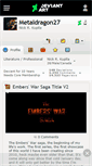 Mobile Screenshot of metaldragon27.deviantart.com