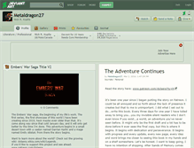 Tablet Screenshot of metaldragon27.deviantart.com
