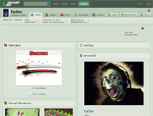 Tablet Screenshot of farfire.deviantart.com