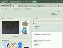 Tablet Screenshot of green110.deviantart.com